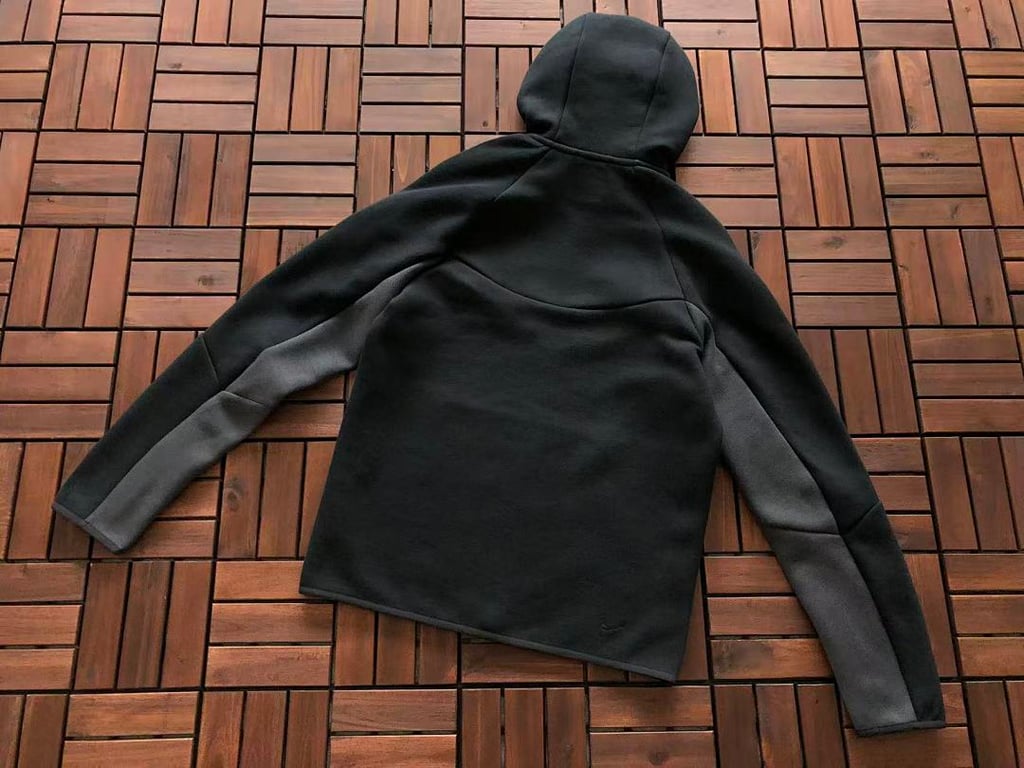Nike Tech Fleece Tracksuit Black Grey Neon Green - 30