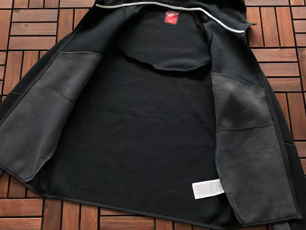 Nike Tech Fleece Tracksuit Black Grey Neon Green - 57