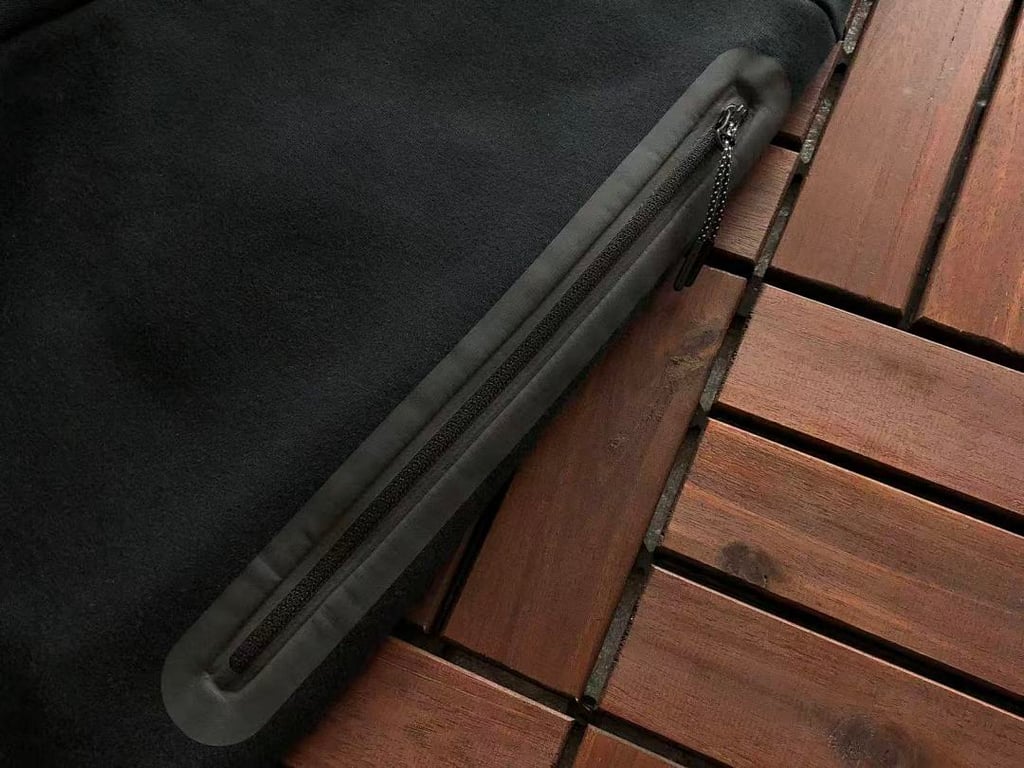 Nike Tech Fleece Tracksuit Black Grey Neon Green - 73