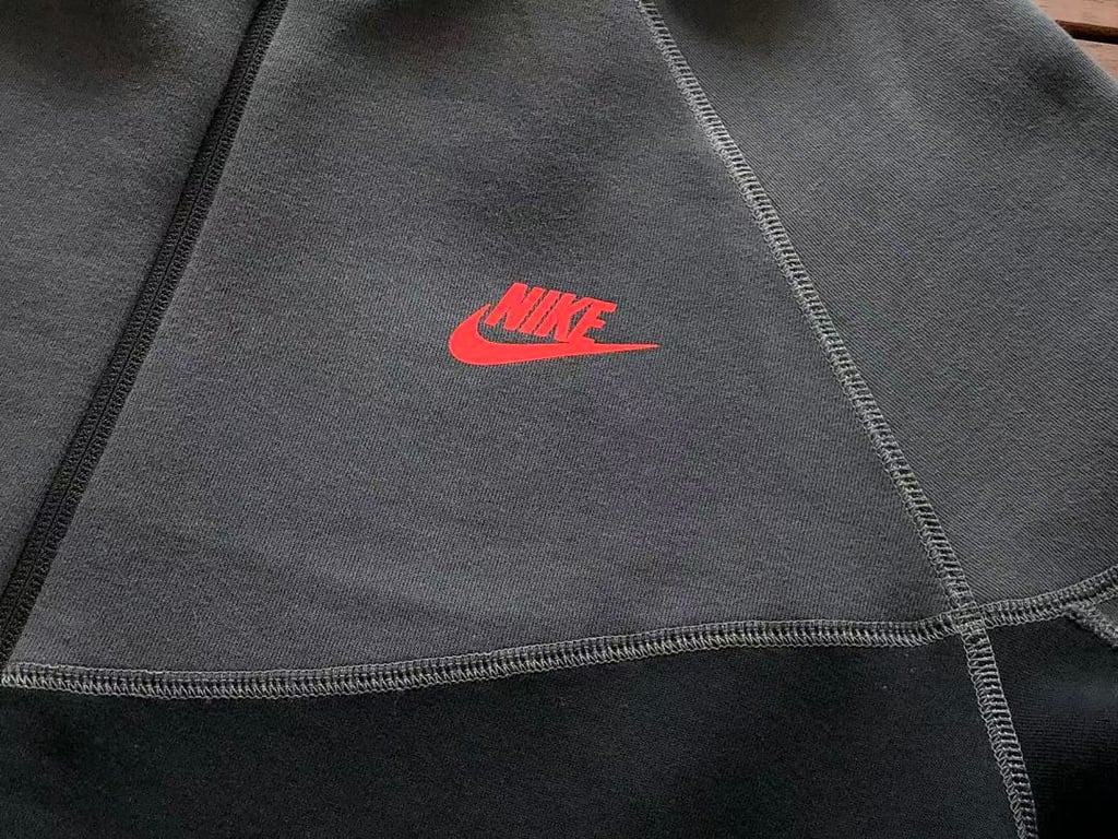 Nike Tech Fleece Set Black Grey Red - 15