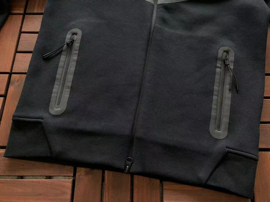 Nike Tech Fleece Set Black Grey Red - 22
