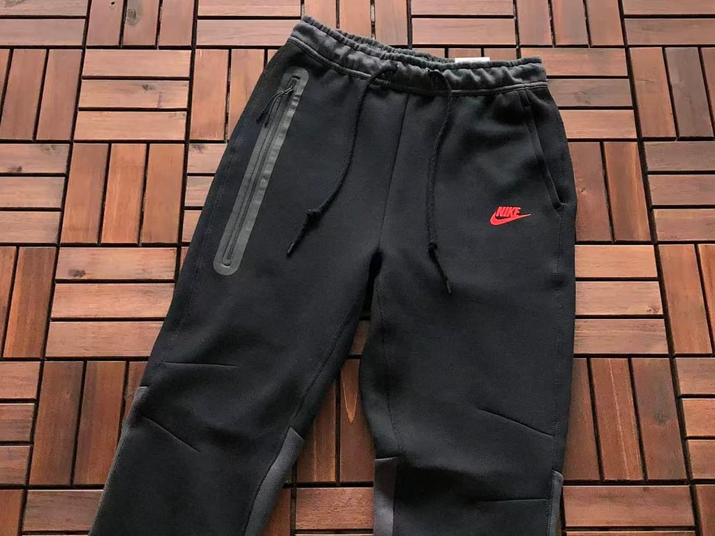 Nike Tech Fleece Set Black Grey Red - 54