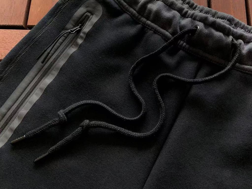 Nike Tech Fleece Set Black Grey Red - 79
