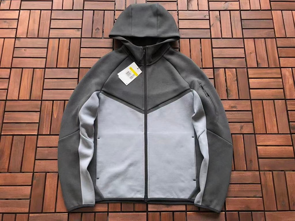 Nike Tech Fleece Tracksuit Grey Black - 6