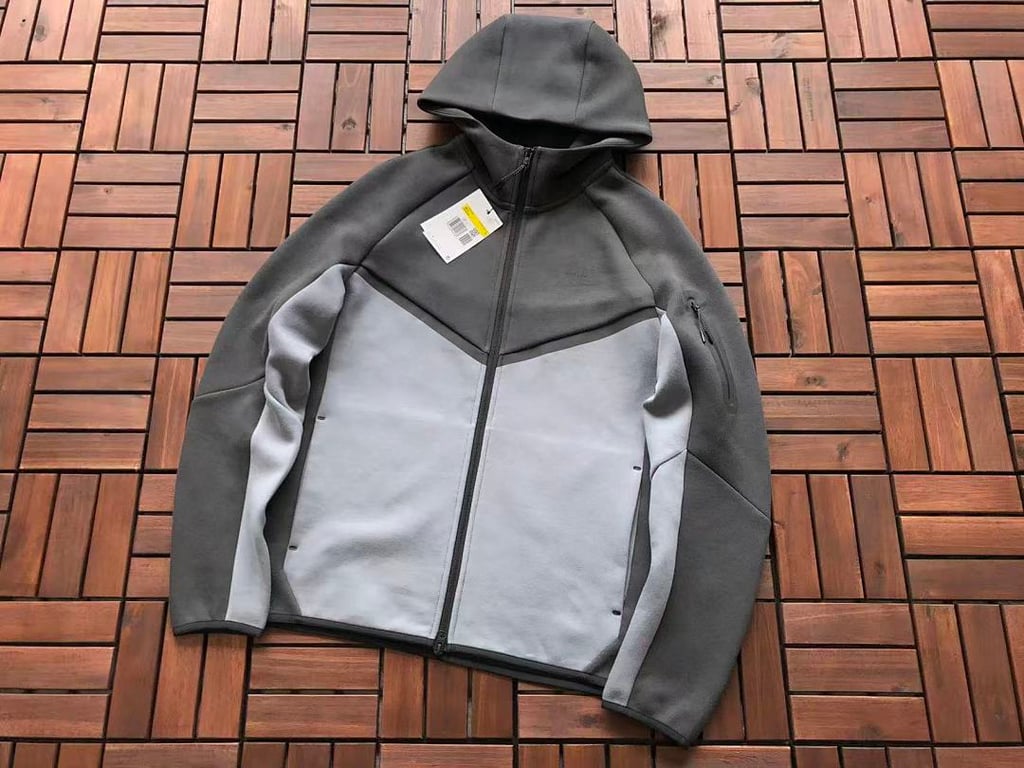 Nike Tech Fleece Tracksuit Grey Black - 7