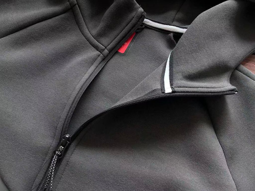 Nike Tech Fleece Tracksuit Grey Black - 40