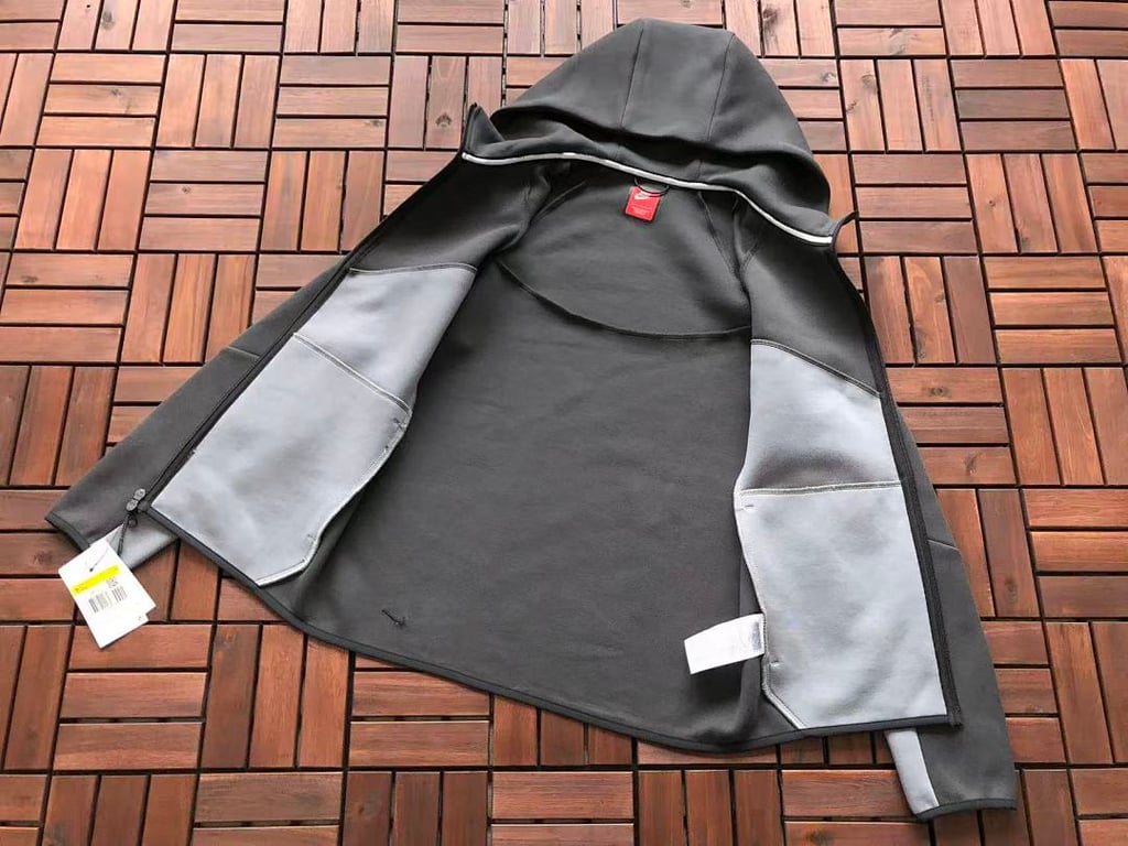 Nike Tech Fleece Tracksuit Grey Black - 55