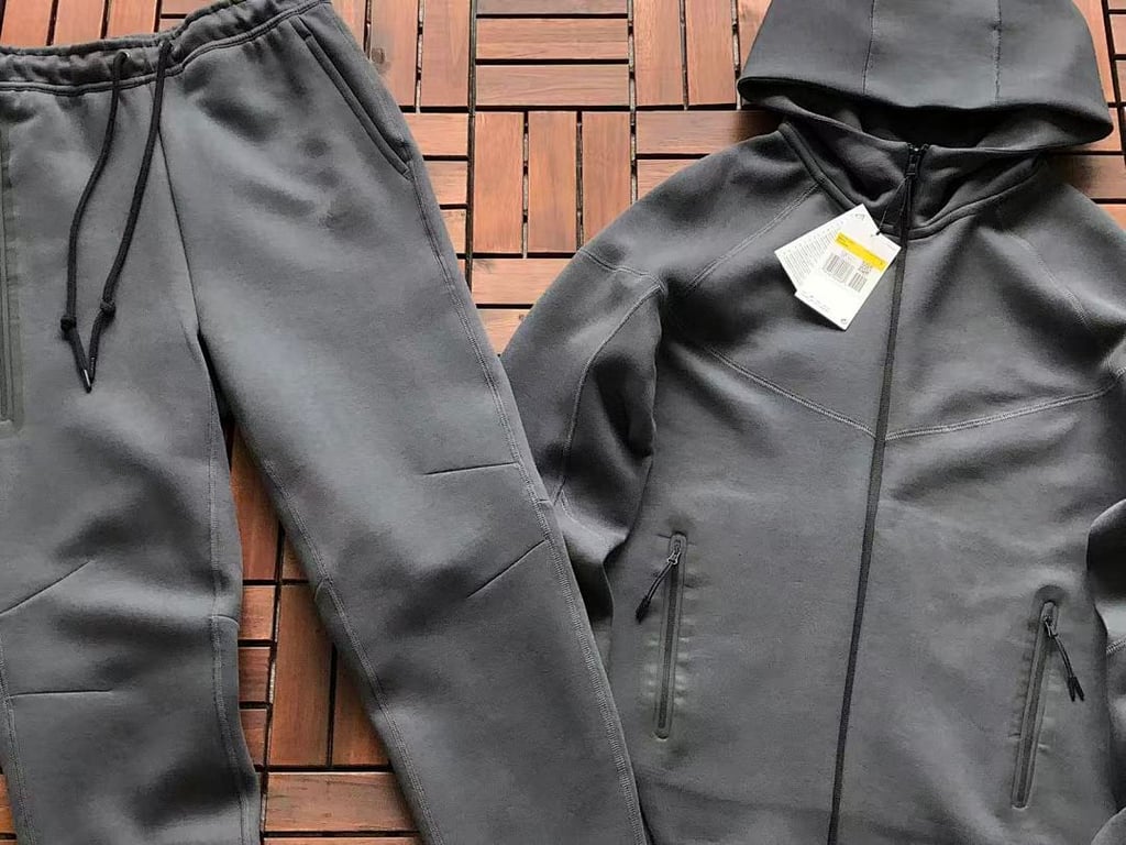 Nike Tech Fleece Tracksuit Dark Grey - 4
