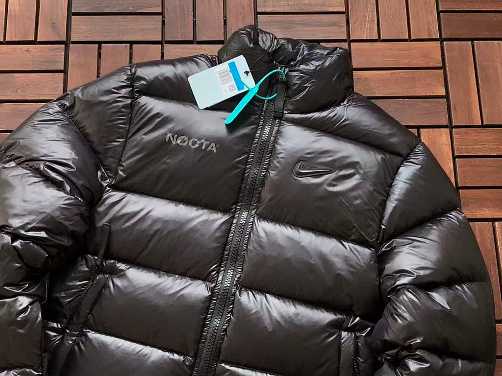 Nike Nocta Puffer Jacket Black Yellow - 13