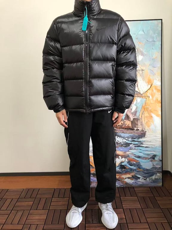 Nike Nocta Puffer Jacket Black Yellow - 6