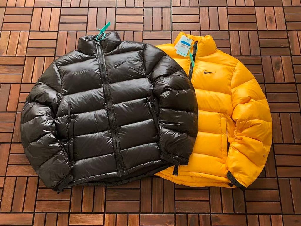 Nike Nocta Puffer Jacket Black Yellow - 8