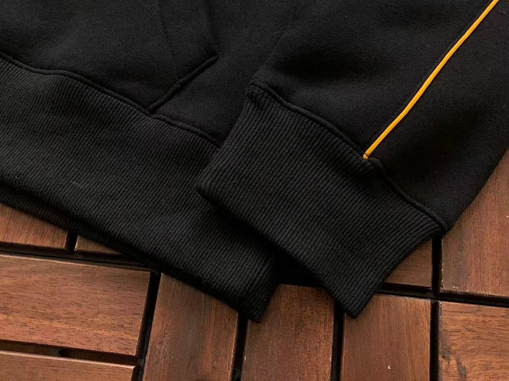 Nike Nocta Fleece Hoodie and Pants Set Black Yellow - 21