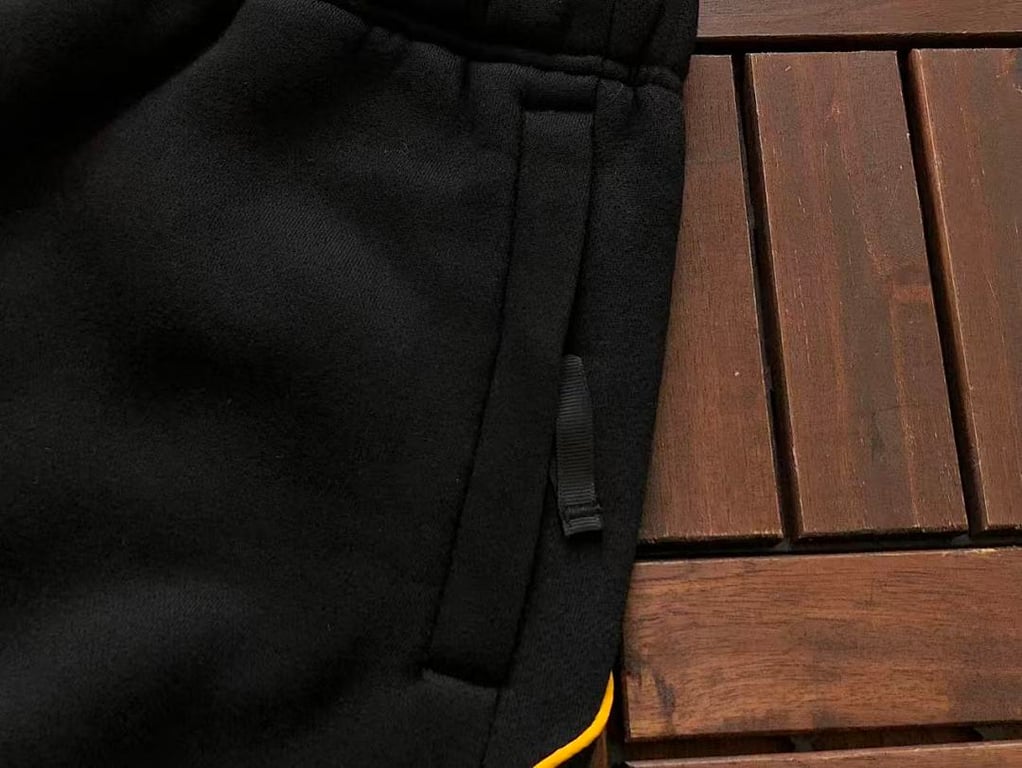 Nike Nocta Fleece Hoodie and Pants Set Black Yellow - 34