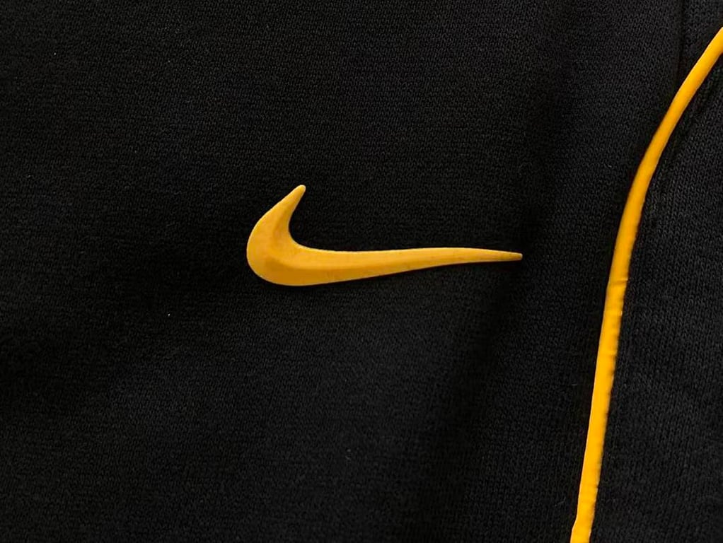 Nike Nocta Fleece Hoodie and Pants Set Black Yellow - 36