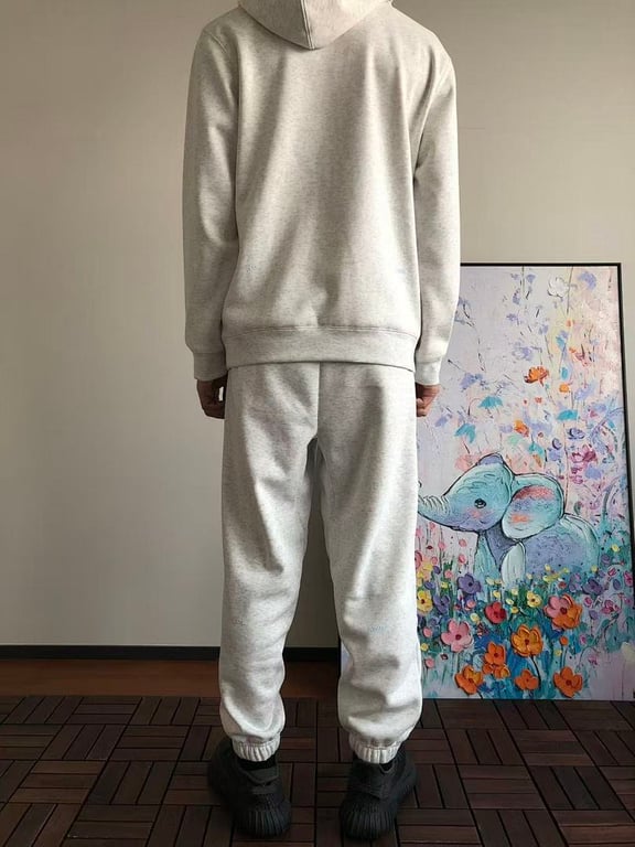 Nocta x Nike Fleece Hoodie & Trousers Tracksuit Grey - 5