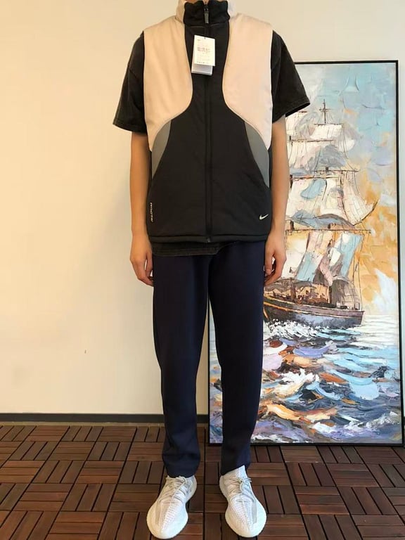 Nike Nocta Cotton Vest Black Beige - 4