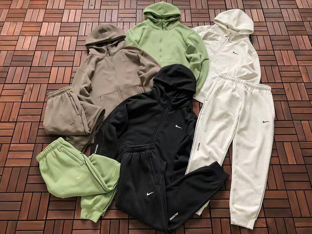 Nike Nocta Fleece Zip Hoodie and Trousers Set - 7