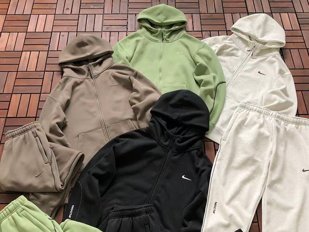 Nike Nocta Fleece Zip Hoodie and Trousers Set - 8