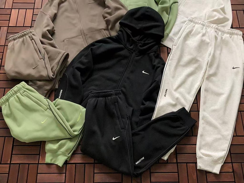 Nike Nocta Fleece Zip Hoodie and Trousers Set - 9