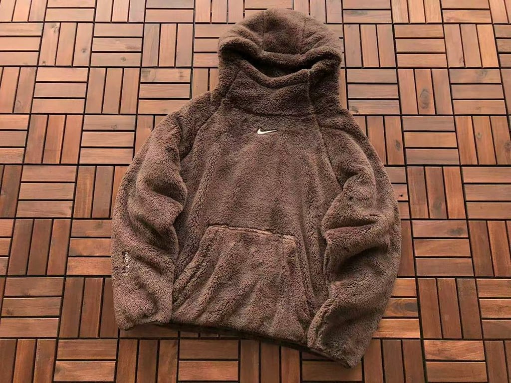 Nike Nocta Fleece Tracksuit Brown - 13