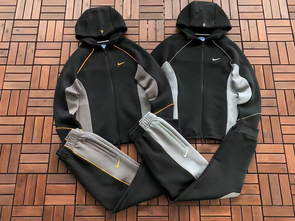 Nike x Nocta Tech Fleece Tracksuit Black Grey - 4
