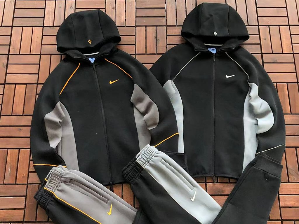 Nike x Nocta Tech Fleece Tracksuit Black Grey - 5