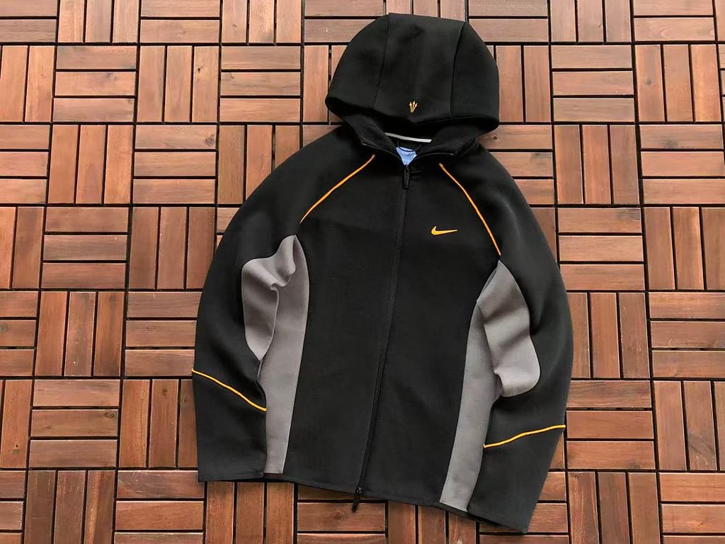 Nike x Nocta Tech Fleece Tracksuit Black Grey - 8