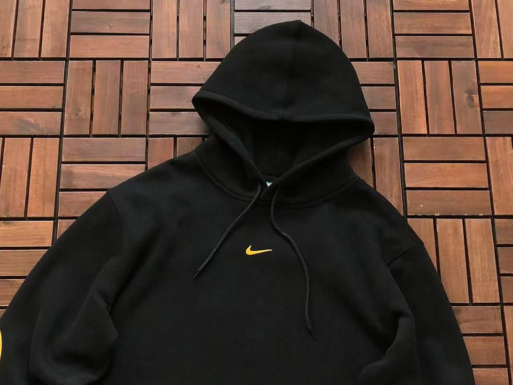 Nike Nocta Fleece Hoodie & Trousers Set Black Yellow - 13