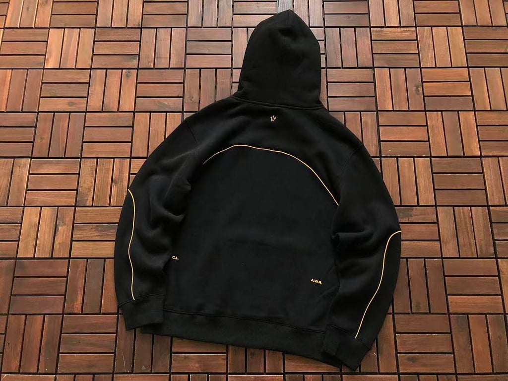 Nike Nocta Fleece Hoodie & Trousers Set Black Yellow - 22
