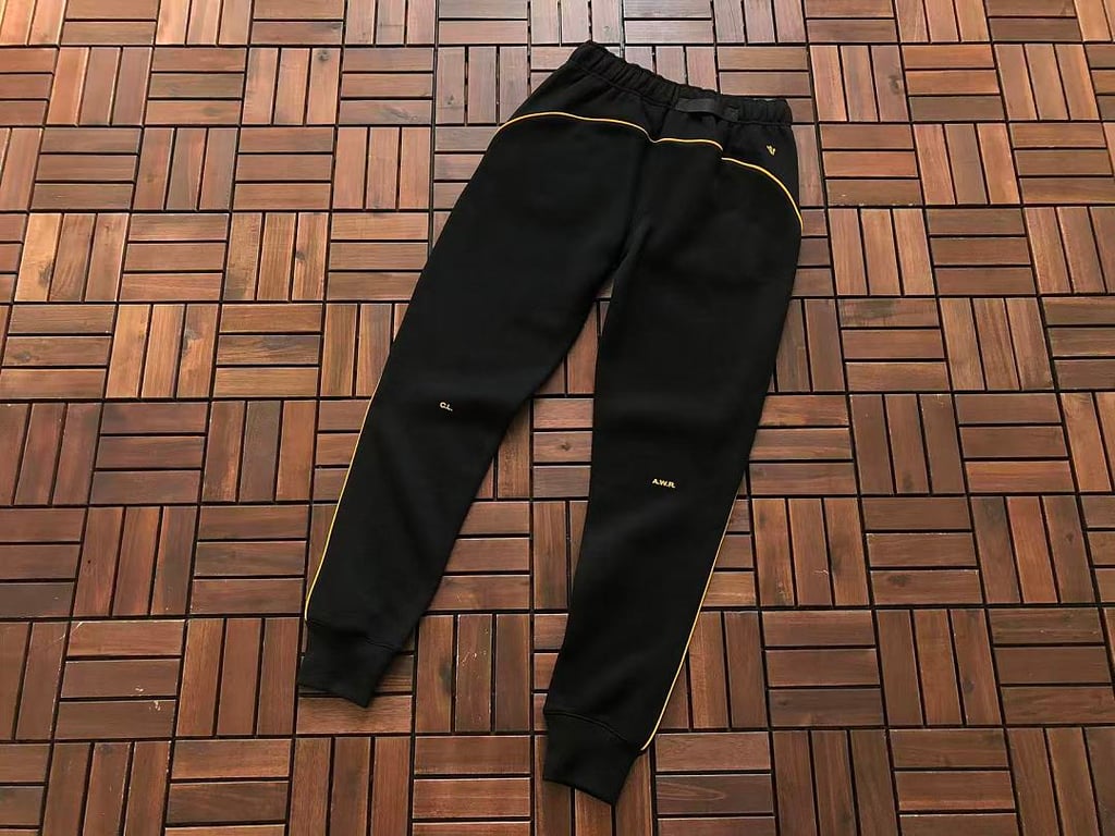 Nike Nocta Fleece Hoodie & Trousers Set Black Yellow - 42