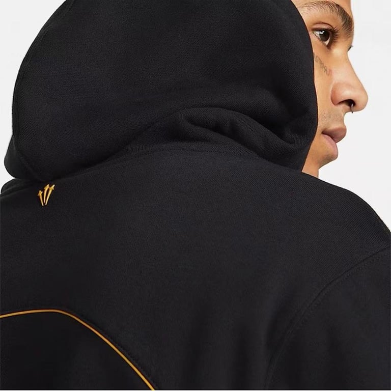 Nike Nocta Fleece Hoodie & Trousers Set Black Yellow - 7