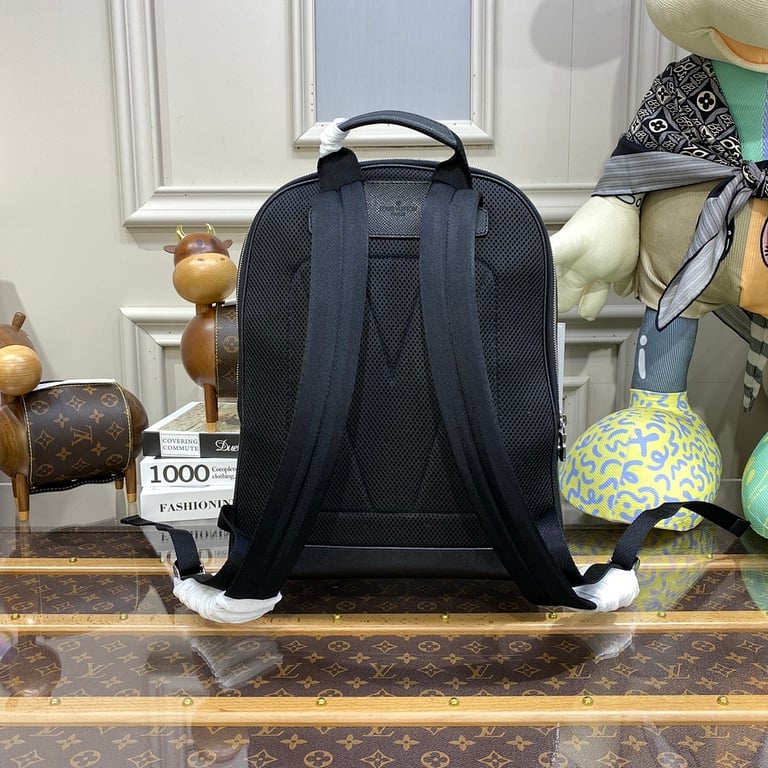 Louis Vuitton Adrian Backpack Taiga Leather Black - 8