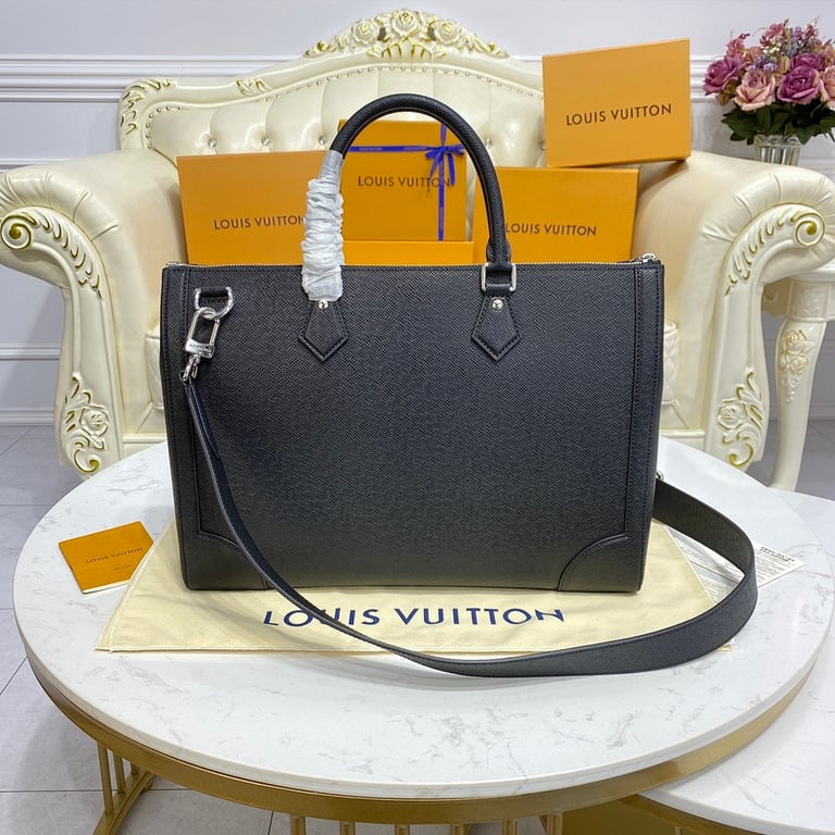 Louis Vuitton Slim Briefcase Taiga Leather Black - 9