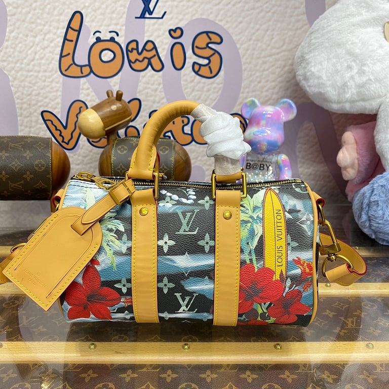 Louis Vuitton Keepall Bandoulière 25 Monogram Surfin' Blue