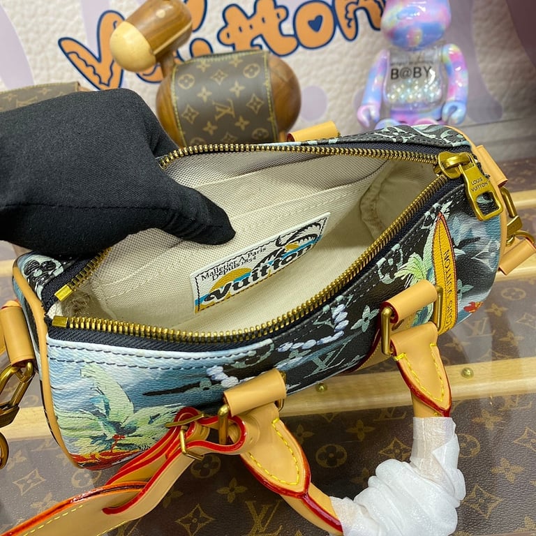 Louis Vuitton Keepall Bandoulière 25 Monogram Surfin' Blue - 2