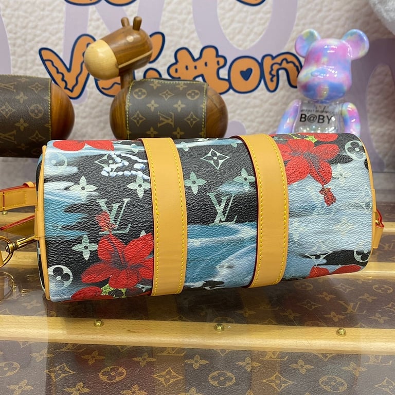 Louis Vuitton Keepall Bandoulière 25 Monogram Surfin' Blue - 7