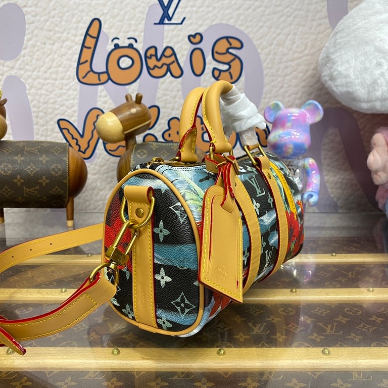 Louis Vuitton Keepall Bandoulière 25 Monogram Surfin' Blue - 8