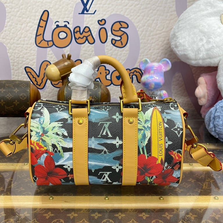 Louis Vuitton Keepall Bandoulière 25 Monogram Surfin' Blue - 9