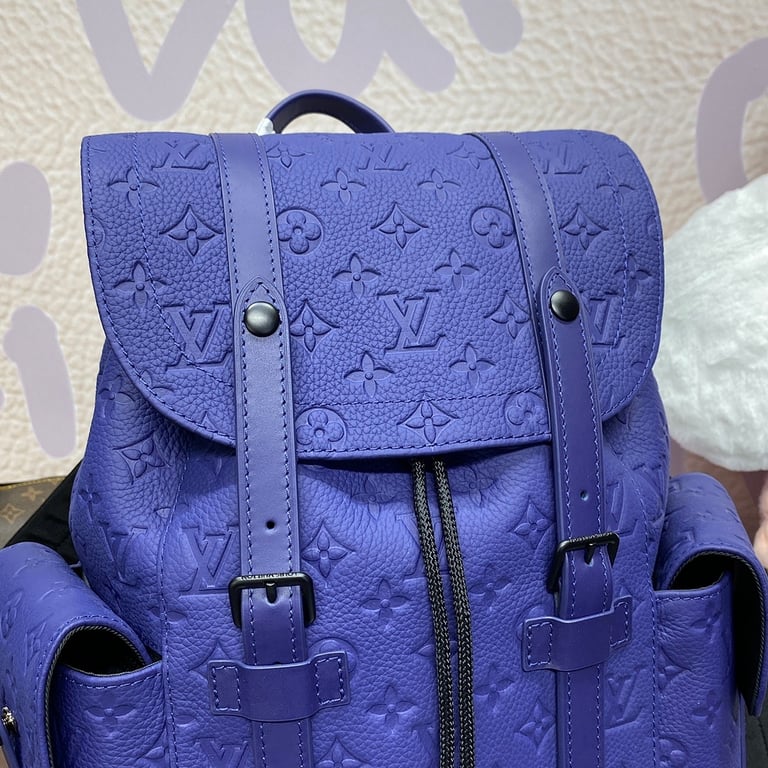 Louis Vuitton Christopher Backpack Monogram Taurillon Deep Blue - 2