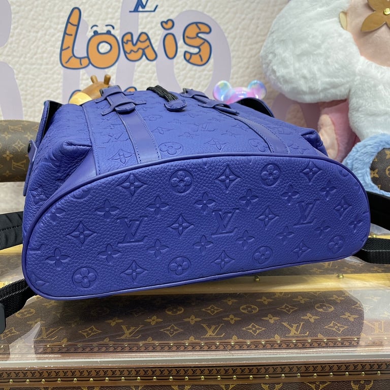 Louis Vuitton Christopher Backpack Monogram Taurillon Deep Blue - 10