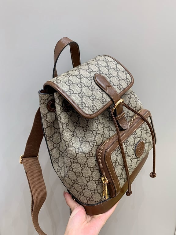 Gucci GG Supreme Retro Backpack Brown - 2