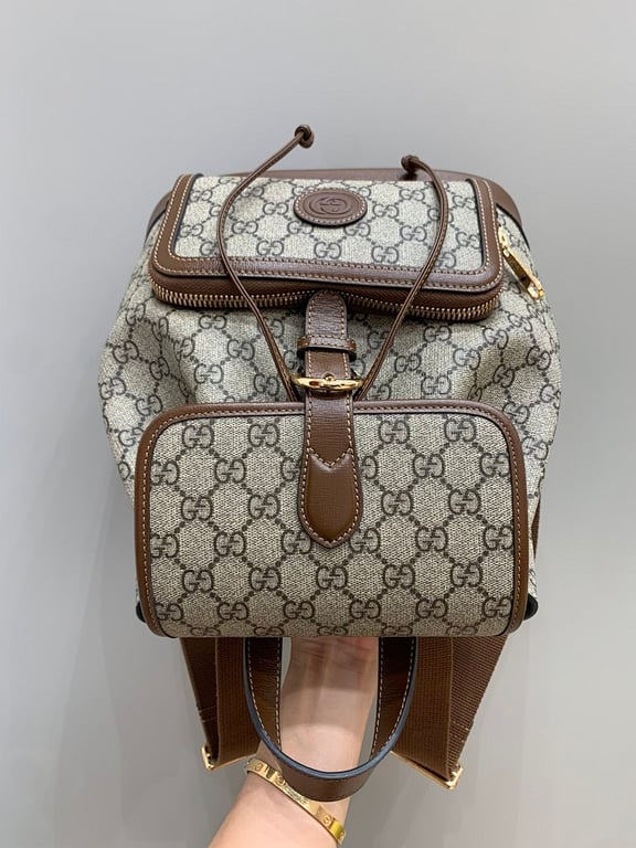 Gucci GG Supreme Retro Backpack Brown - 3