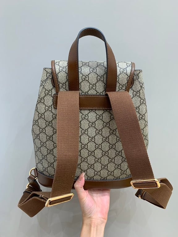 Gucci GG Supreme Retro Backpack Brown - 4
