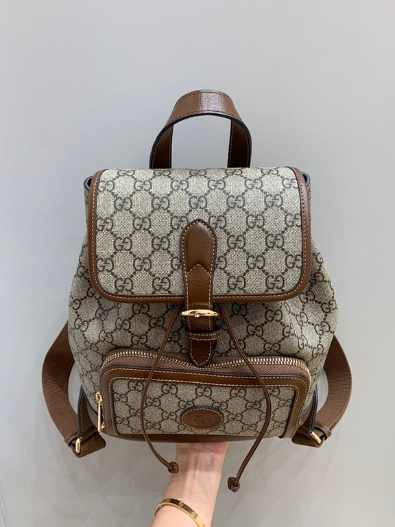 Gucci GG Supreme Retro Backpack Brown - 8