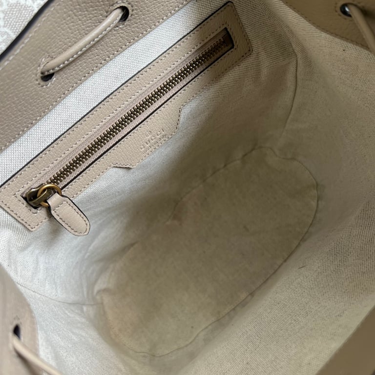 Gucci GG Supreme Backpack Beige Ivory - 4