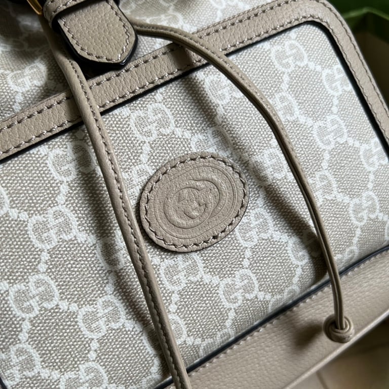 Gucci GG Supreme Backpack Beige Ivory - 6