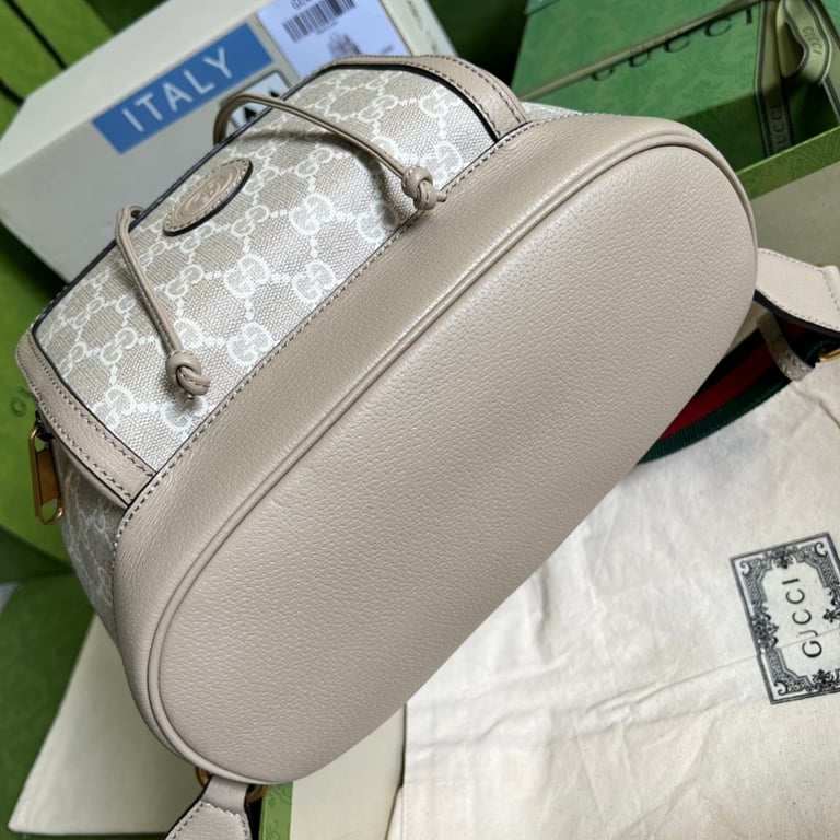 Gucci GG Supreme Backpack Beige Ivory - 8