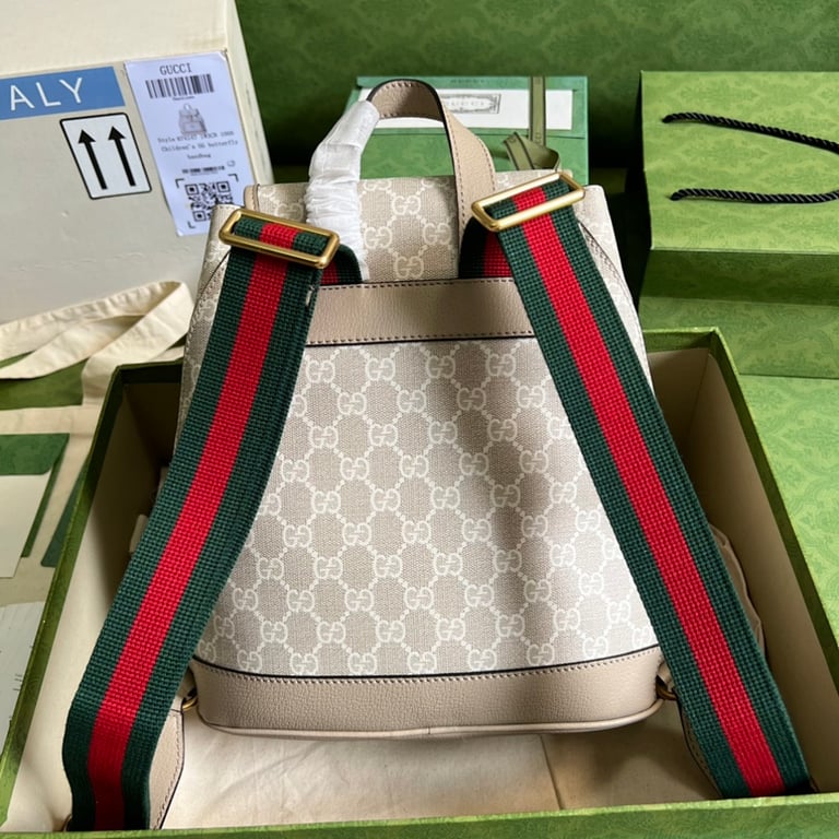 Gucci GG Supreme Backpack Beige Ivory - 9