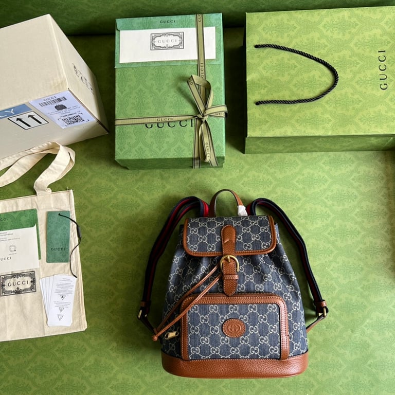Gucci GG Denim Backpack 674147 - 2