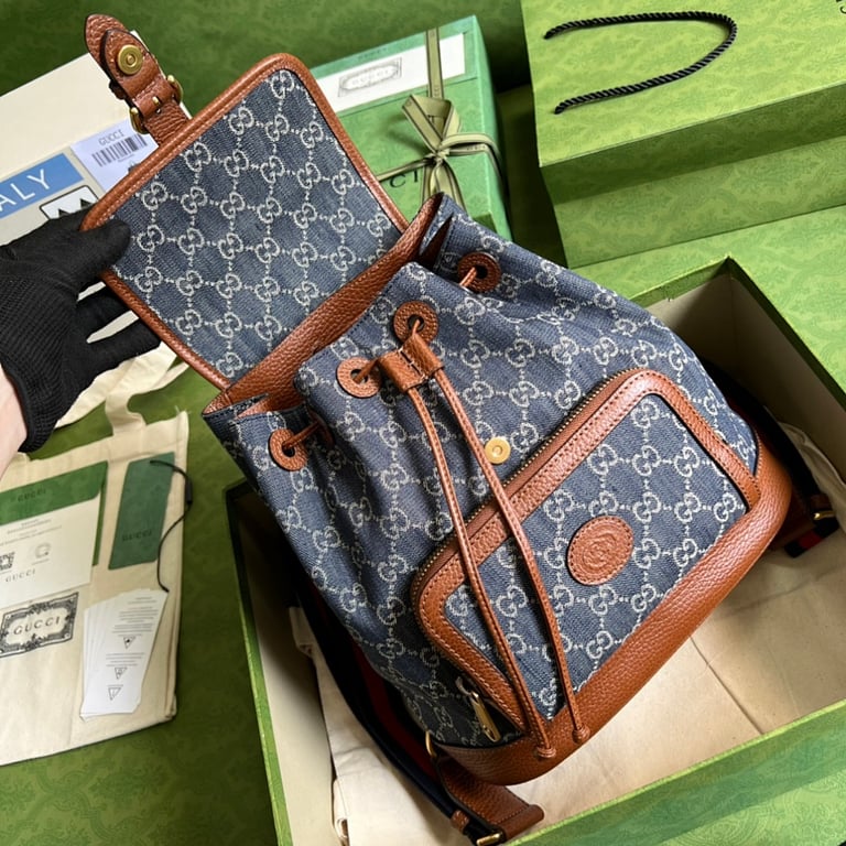 Gucci GG Denim Backpack 674147 - 5
